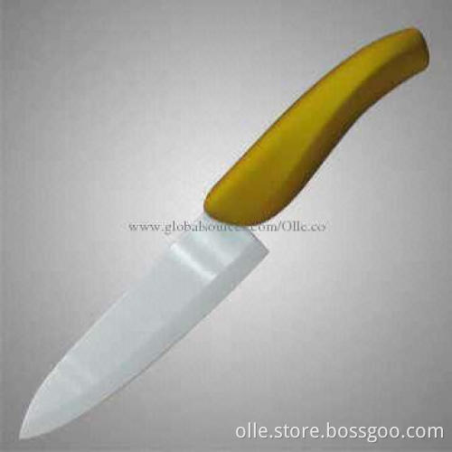 6-inch Kitchen Black Blade Ceramic Knife, 35-42° Cutting Edge Angle